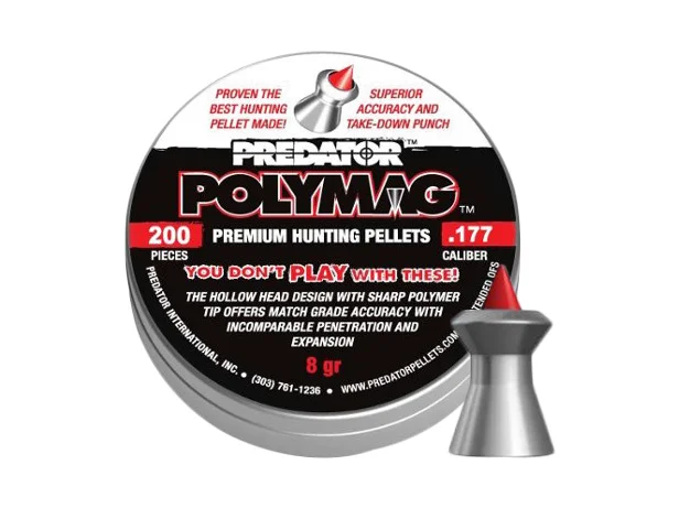 Zdjęcie produktu Śrut 4,5 mm Diabolo JSB Polymag Predator 200 szt. szpiczasty (1001-01-200)