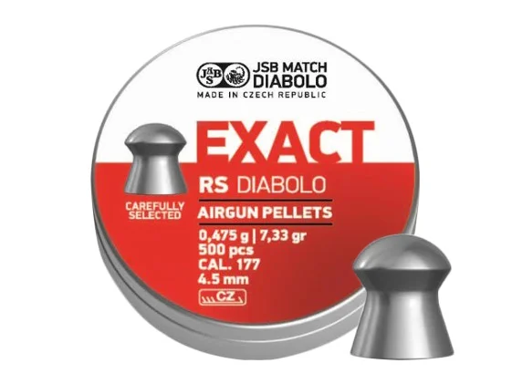 Zdjęcie produktu Śrut 4,52 mm Diabolo JSB Exact RS 500 półokrągły (546307-500)