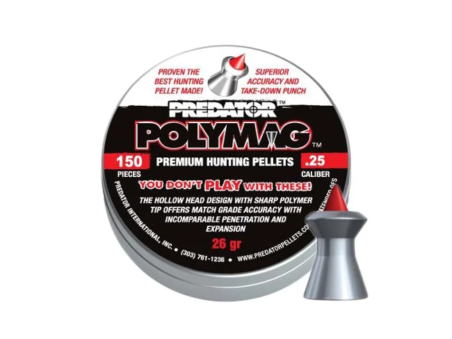 Zdjęcie produktu Śrut 6,35 mm Diabolo JSB Polymag Predator 150 szt. szpiczasty (1004-01-150)