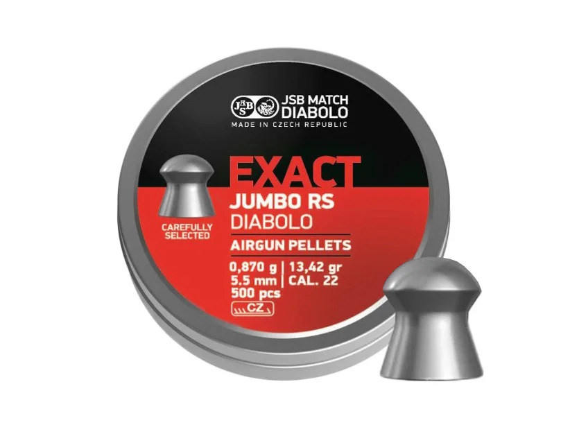 Zdjęcie produktu Śrut 5,52 mm Diabolo JSB Exact Jumbo RS 500 półokrągły (546207-500)