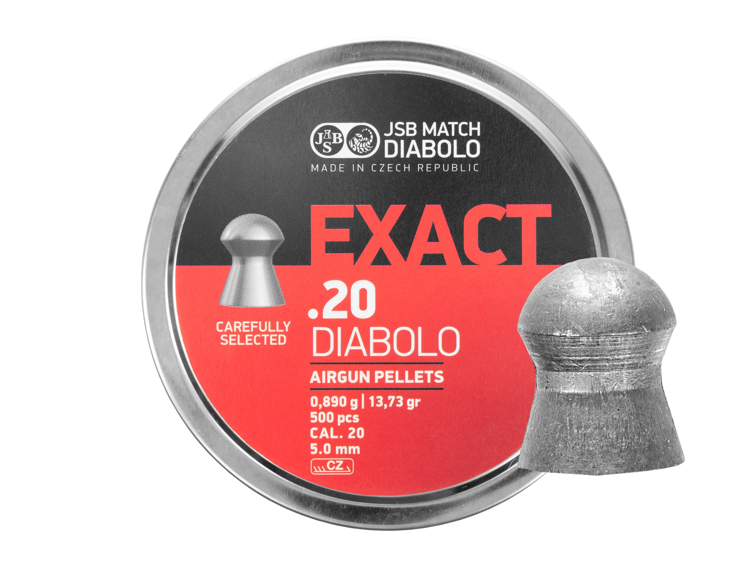 Zdjęcie produktu Śrut 5,0 mm Diabolo JSB Exact 500 szt. półokrągły (546220-500)