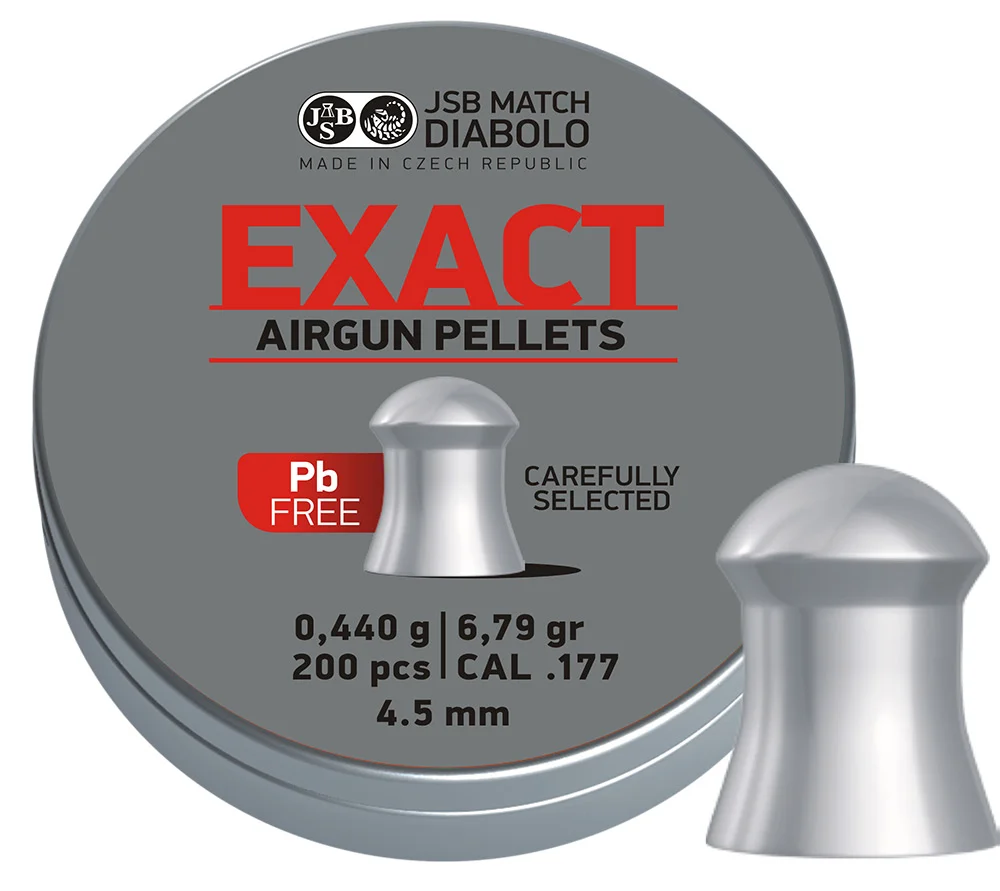 Zdjęcie produktu Śrut 4,5 mm Diabolo JSB Exact Lead free 200 szt. półokrągły (1004-02-200)