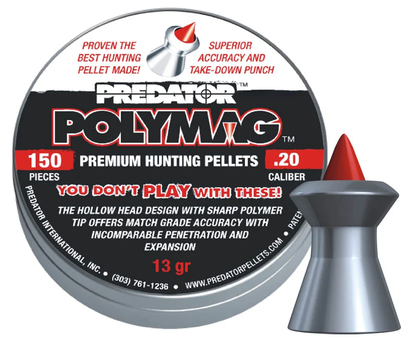 Zdjęcie produktu Śrut 5,1 mm Diabolo JSB Polymag Predator 150 szt. szpiczasty (1003-01-150)
