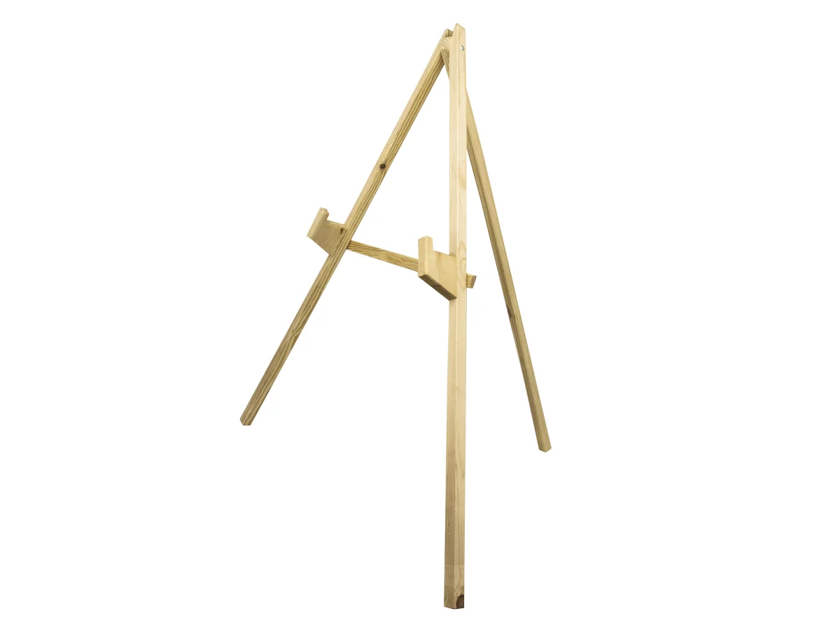 Zdjęcie produktu Stojak łuczniczy drewniany pod matę słomianą, wys. 135 cm (KOL.065-042)