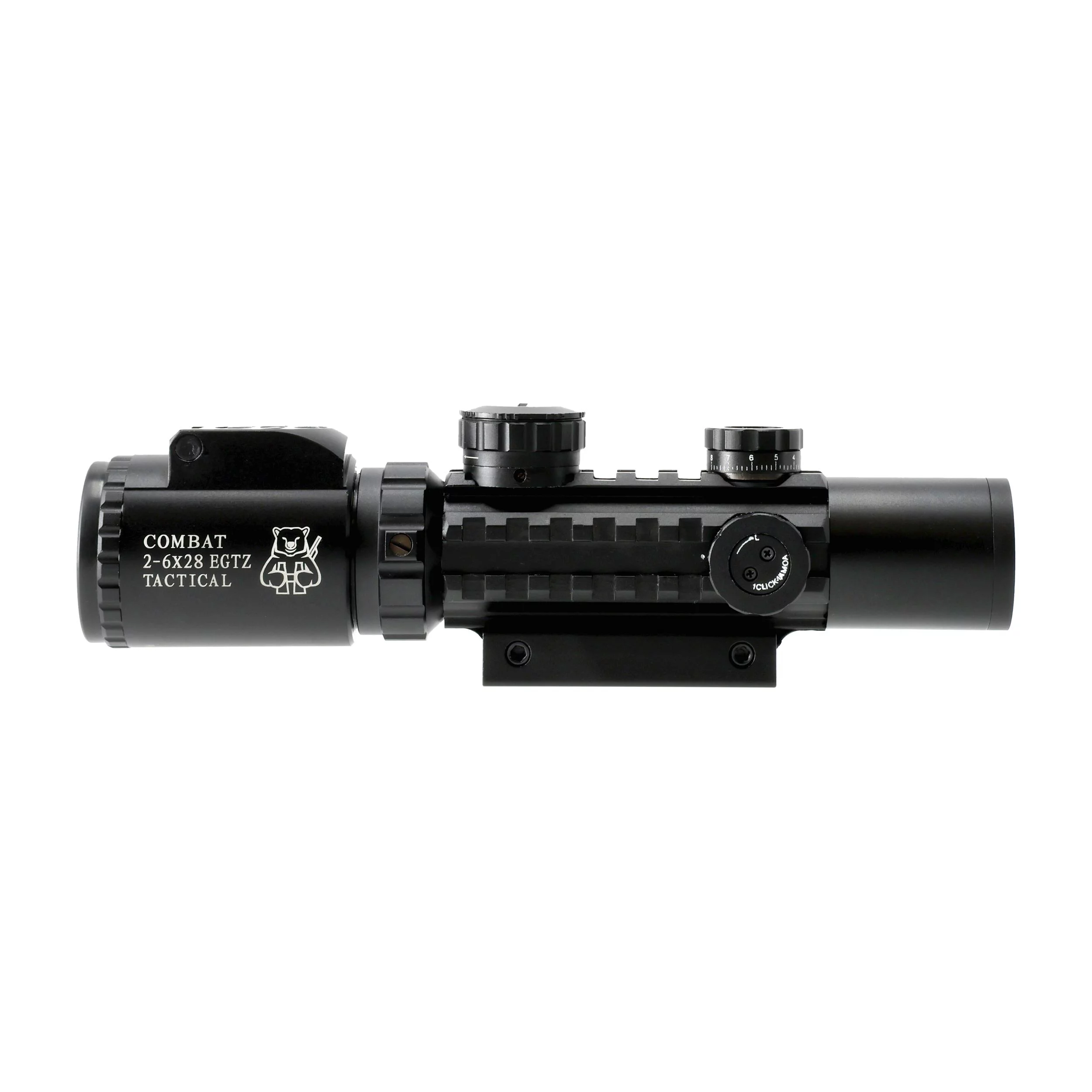 Zdjęcie produktu Luneta celownicza Combat 2-6x28 TAC 30 mm iRD Mildot z montażem 22 mm. (065-716)