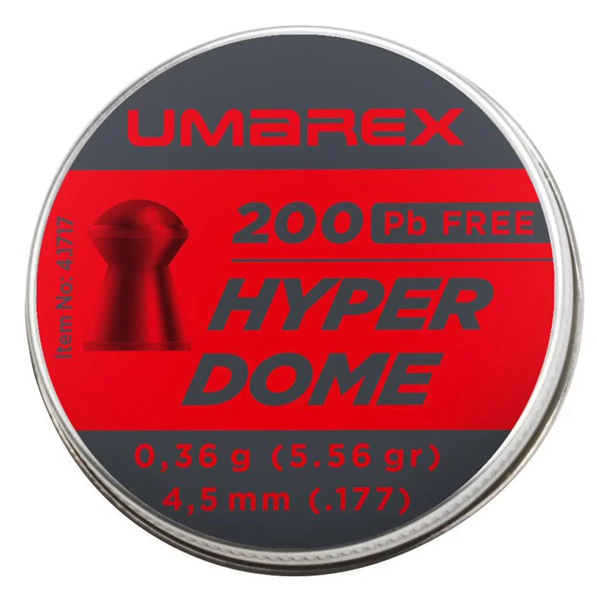 Zdjęcie produktu Śrut 4,5 mm Diabolo UMAREX Hyperdome grzybek 300 szt. bezołowiowy (4.1717)