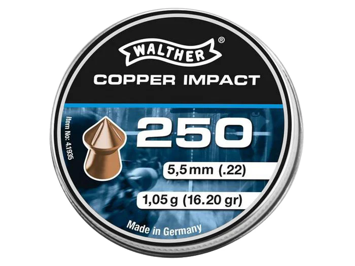 Śrut 5,5 mm Diabolo Walther Copper Impact 5,5 mm 250 szt. (125-204)