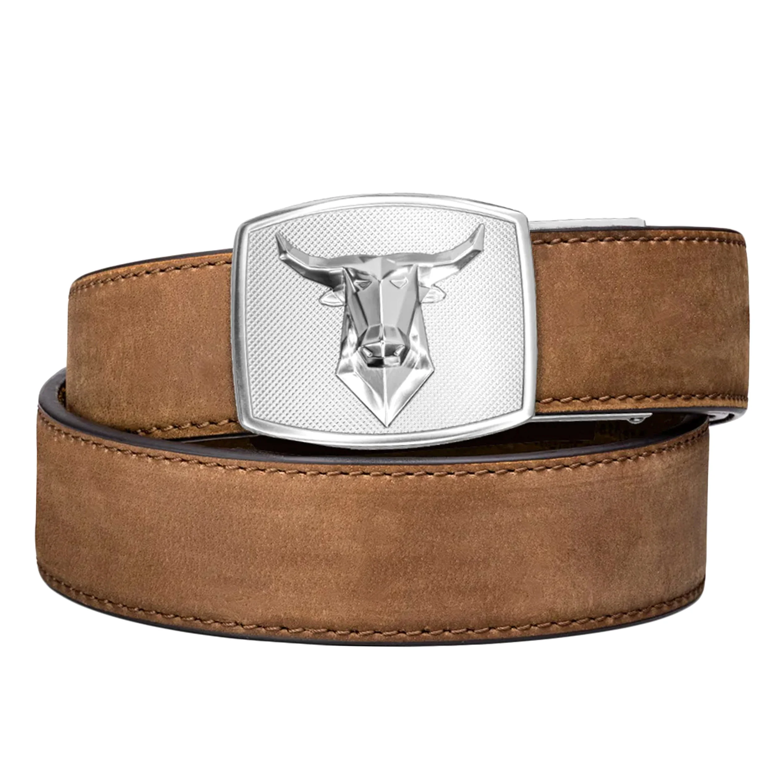 Zdjęcie produktu Pas Kore Essentials Bull Buckle Brown Buffalo Leather Gun Belt (BULL-WESTBRN)