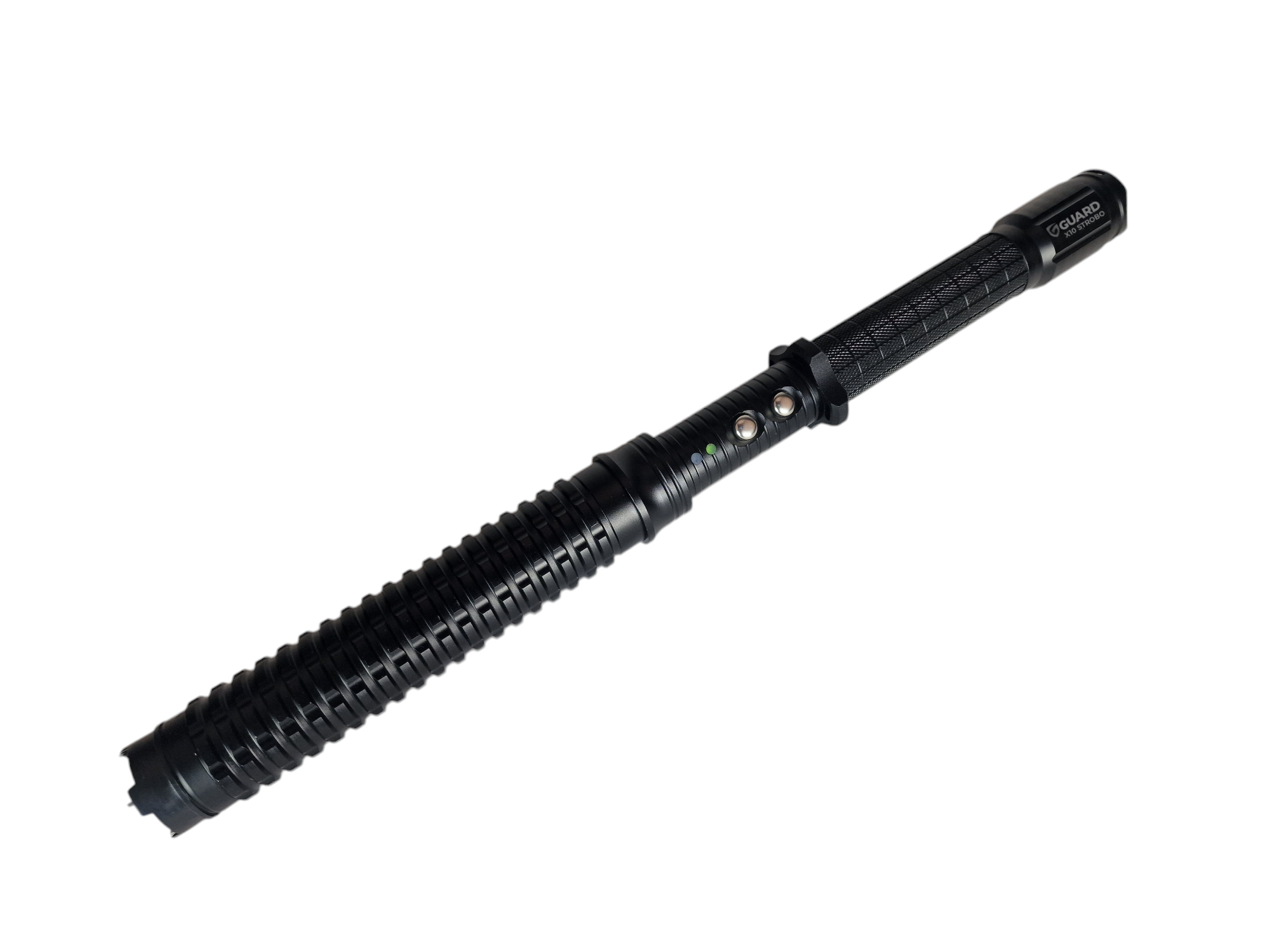 Zdjęcie produktu Latarka z paralizatorem GUARD Tornado X10 Strobo Baton - pałka teleskopowa + zasilacz 230V (YC-X10)