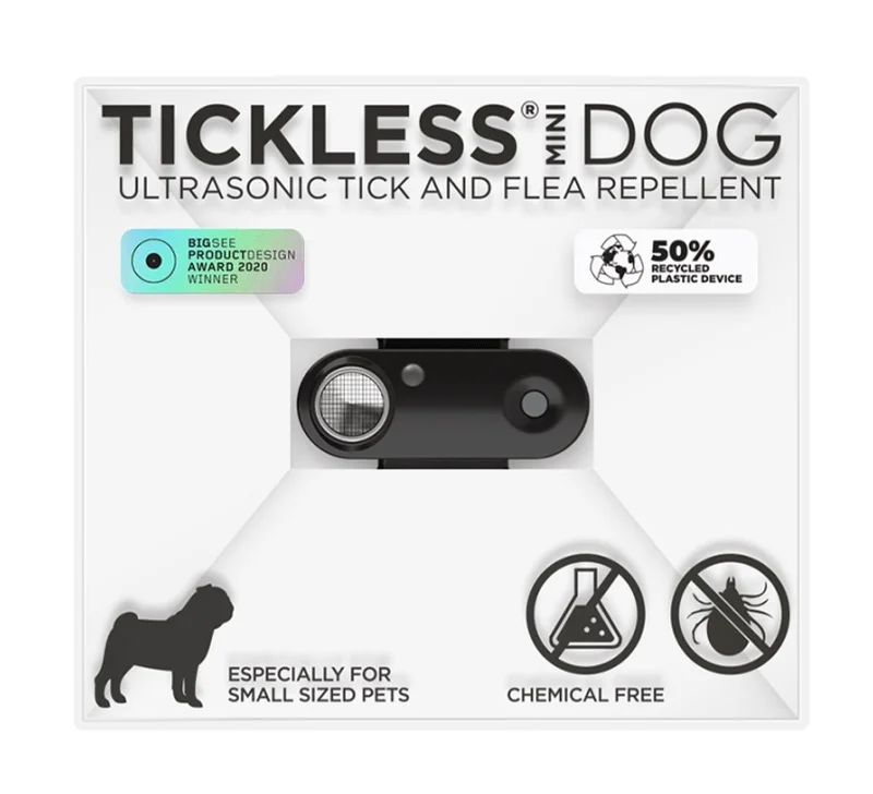 Zdjęcie produktu TICKLESS ultradźwiękowy na kleszcze, dla zwierząt PET MINI, czarny
