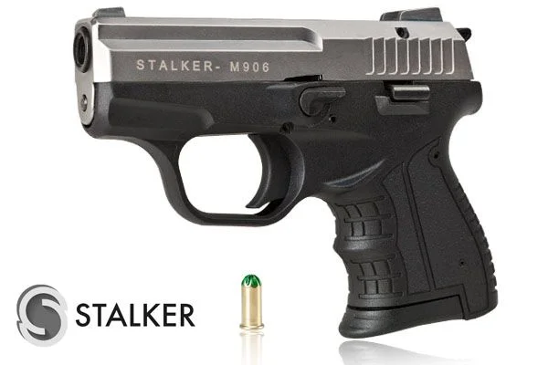 Pistolet hukowy alarmowo sygnałowy STALKER M906 BAS kal. .22 Long Blank (6 mm) Tytan (M906GTP-BAS)