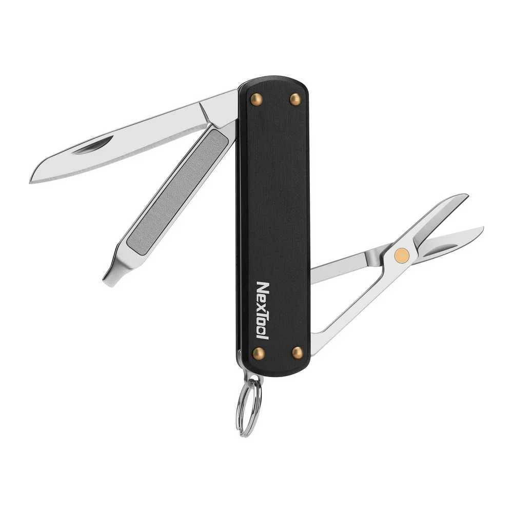 Nóż wielofunkcyjny scyzoryk NexTool Mini Pocket Knife NE0141 4w1 czarny