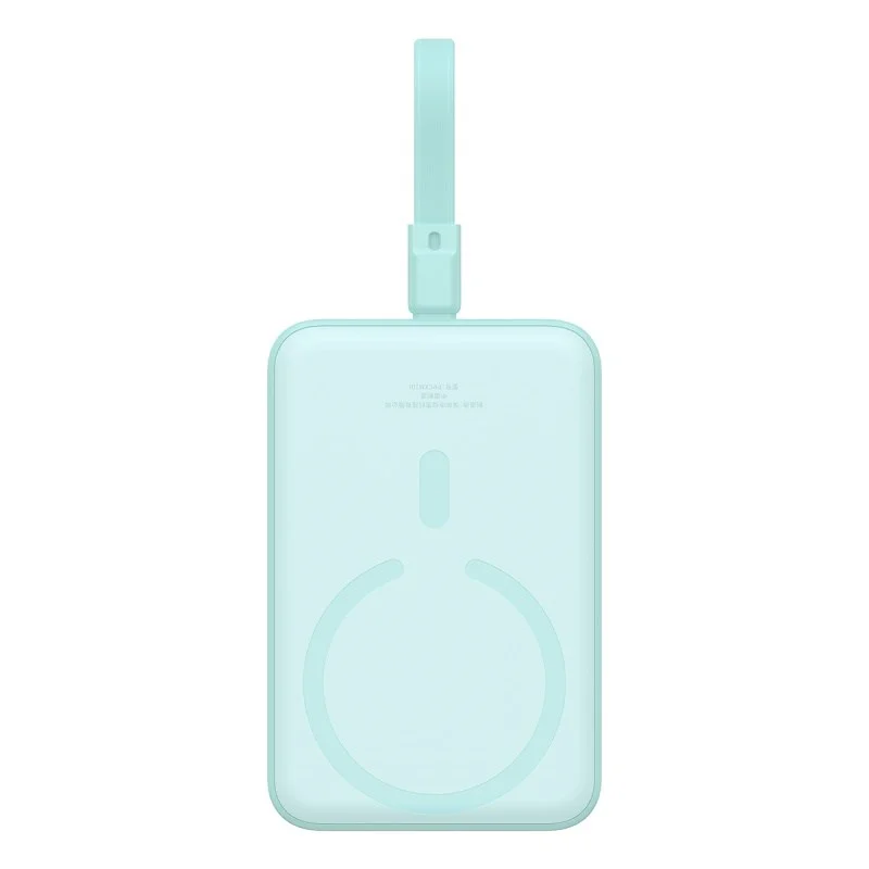 Zdjęcie produktu Powerbank Baseus Magnetic Mini Air Wireless 10000mAh 20W+kabel USB C-USB C (peppermint blue)