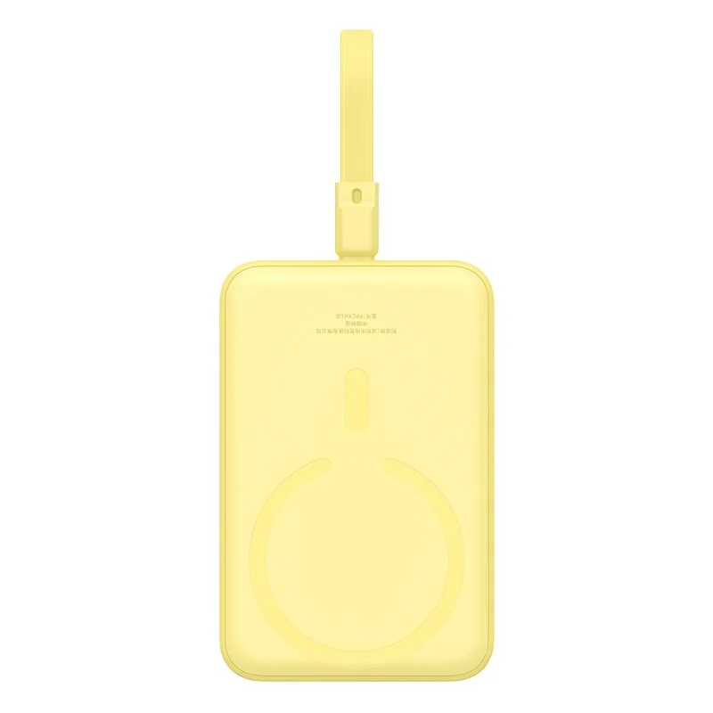 Zdjęcie produktu Powerbank Baseus Magnetic Mini Air Wireless 10000mAh 20W+kabel USB C-USB C (żółty)