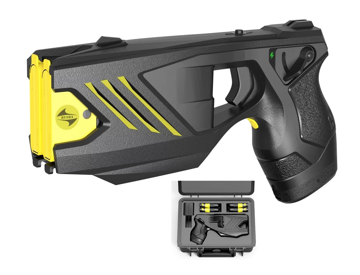 Zdjęcie produktu Paralizator strzelający Taser HUSHA TX200P 2-strzałowy 55.000 V zestaw (Paralizator+kabura+4kartridże+walizka)