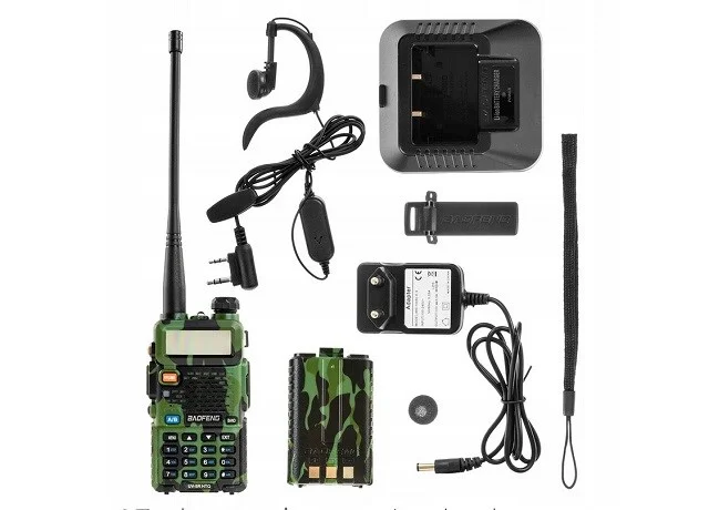 Zdjęcie produktu Radiotelefon krótkofalówka Baofeng UV-5R HTQ Camo, Radiotelefon Walkie Talkie Skaner Kamuflaż