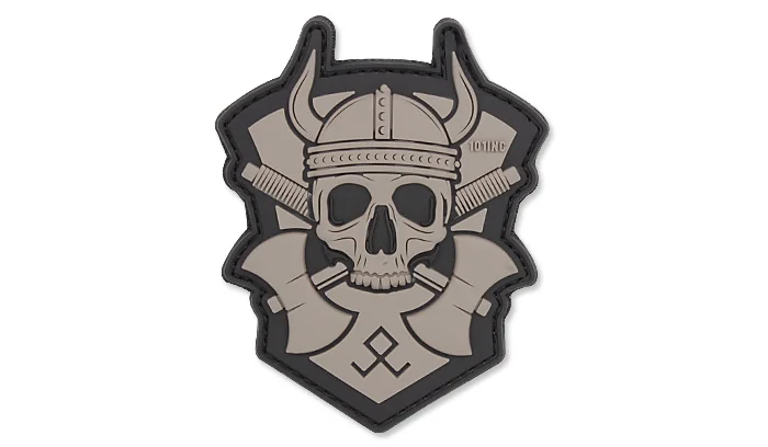 Zdjęcie produktu Naszywka 3D - Viking With Hatchet - Szary - 101 Inc.