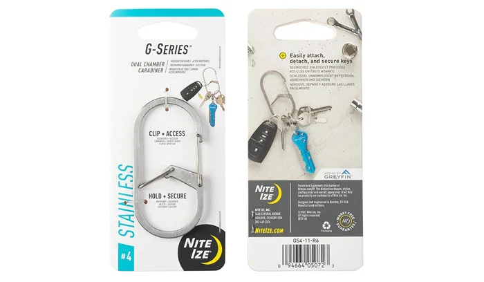Zdjęcie produktu Karabińczyk Nite Ize G-Series Dual Chamber Carabiner #4 - Srebrny - GS4-11-R6
