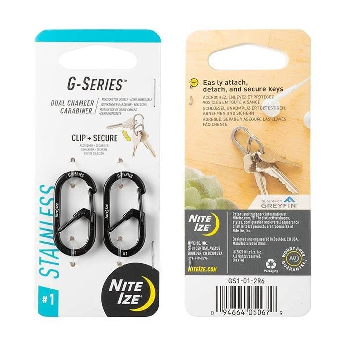 G-Series #1 - 2 Pack - Black - GS1-01-2R6 - Nite Ize