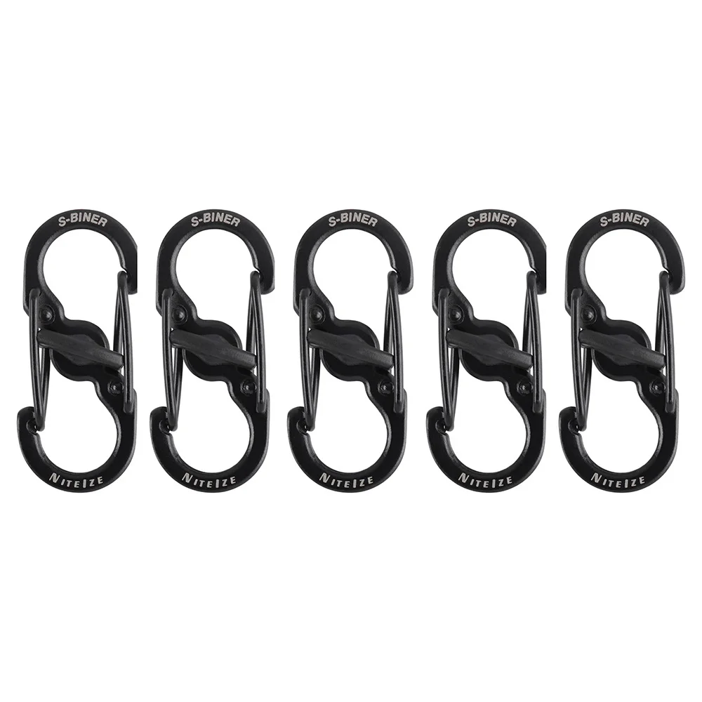 Karabińczyk S-Biner MicroLock - 5 szt. - Stalowy - Czarny - LSBM-01-5R7 - Nite Ize