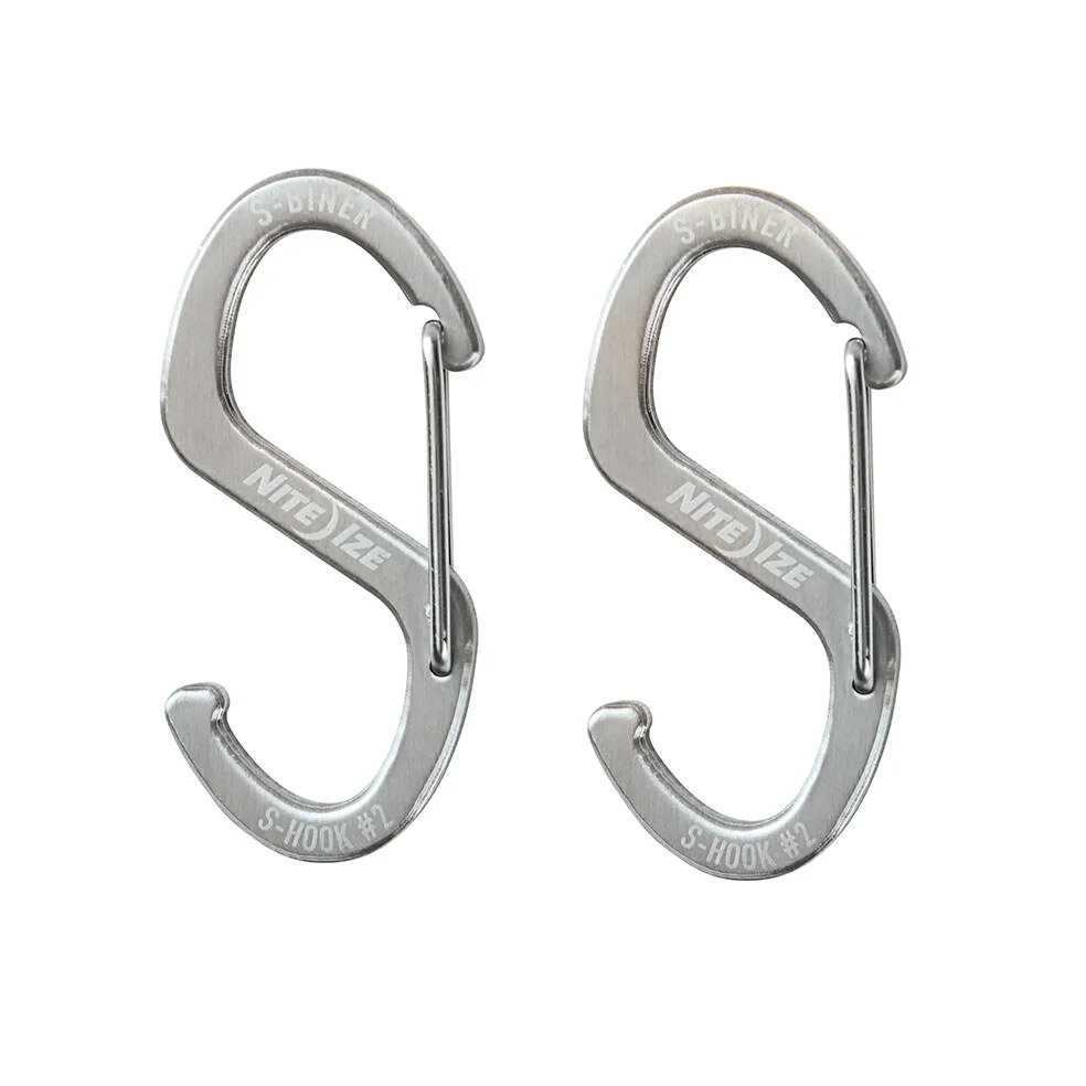 Karabińczyk S-Biner Hook 'N Hold S-Hook Small - 2 szt. - Stalowy - Srebrny - SBHS-11-2R3 - Nite Ize