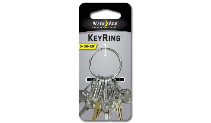 Zdjęcia - Wspinaczka Nite Ize Brelok  S-Biner KeyRing Steel - Stalowy - KRGS-11-R3 