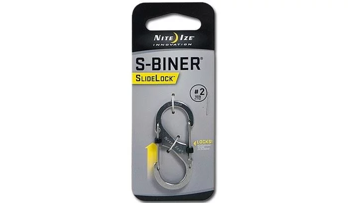 Karabińczyk Nite Ize S-Biner #2 SlideLock - Stalowy - LSB2-11-R3 
