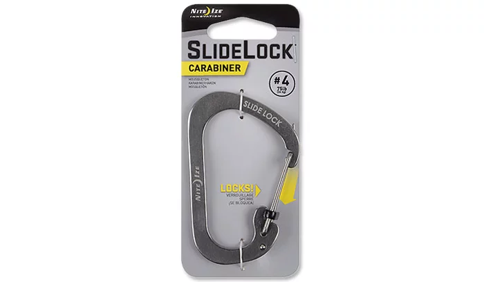 Karabińczyk Nite Ize SlideLock Carabiner #4 - Stalowy - CSL4-11-R6 