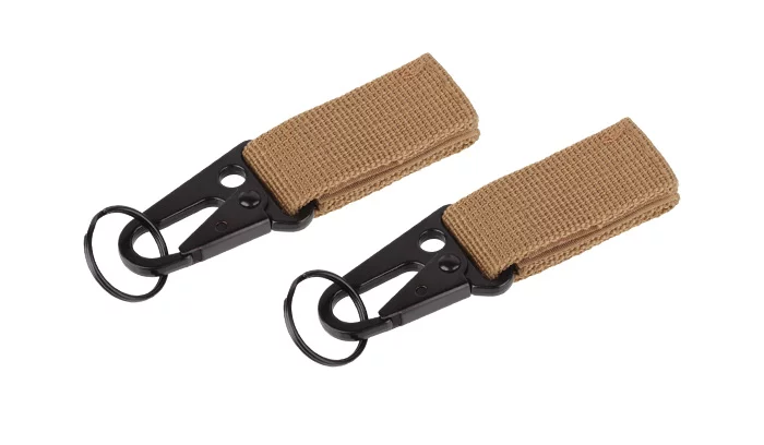 Zdjęcie produktu Trok MOLLE z metalową klamrą i kółkiem - 2 szt. - Coyote - 101 Inc.