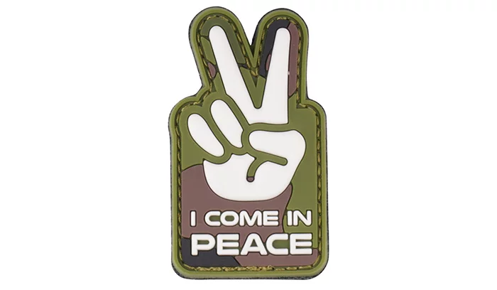 Naszywka 3D - I come in peace - Woodland - 444130-7357 - 101 Inc.