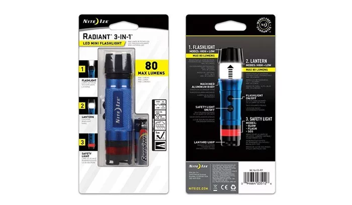 Zdjęcie produktu Latarka Nite Ize Radiant 3-in-1 LED Mini - Niebieski - NL1A-03-R7 