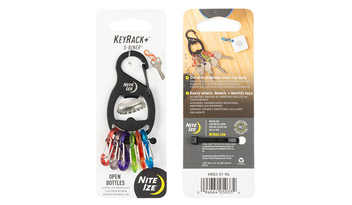 Фото - Альпінізм Nite Ize Karabińczyk  KeyRack+ S-Biner - Czarny - KRB2-01-R6 