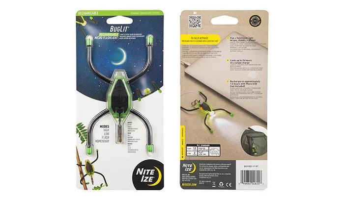 Zdjęcie produktu Latarka Nite Ize BugLit - USB - Zielono/Czarna - BGTR02-17-R7 