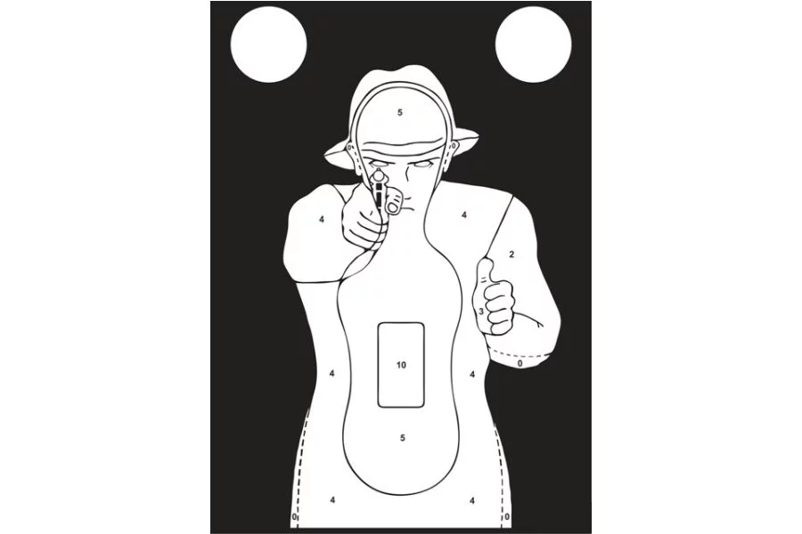 Tarcze strzeleckie, sylwetkowe TS-9 Francuz-kpl.50 szt.