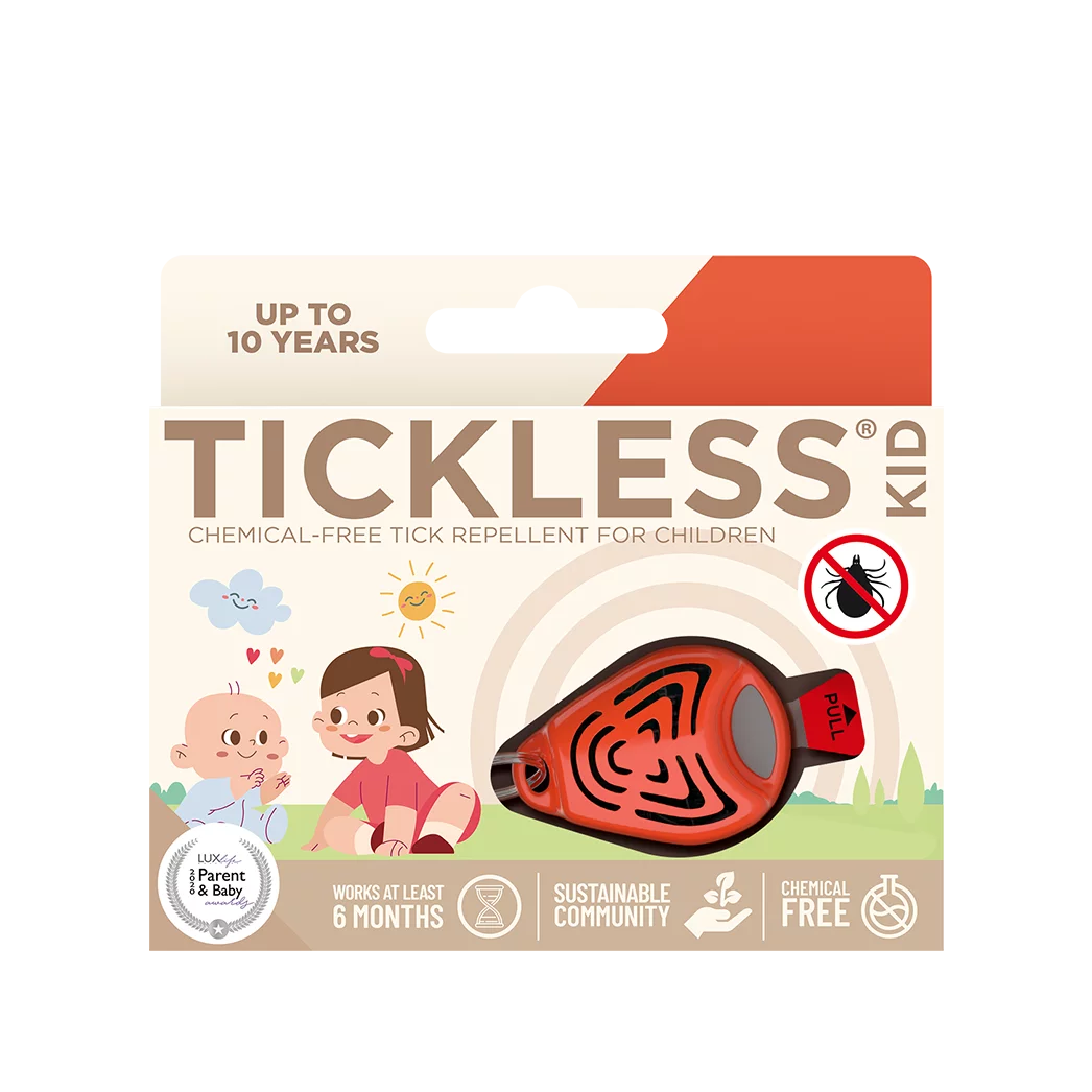 Zdjęcie produktu TICKLESS - ultradźwiękowa ochrona na kleszcze, dla dzieci - KID Orange, pomarańczowy