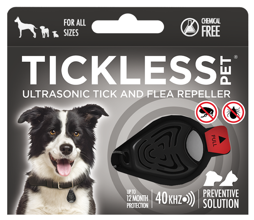 Zdjęcia - Pozostałe artykuły dla zwierząt TICKLESS ultradźwiękowy na kleszcze, dla zwierząt PET, czarny