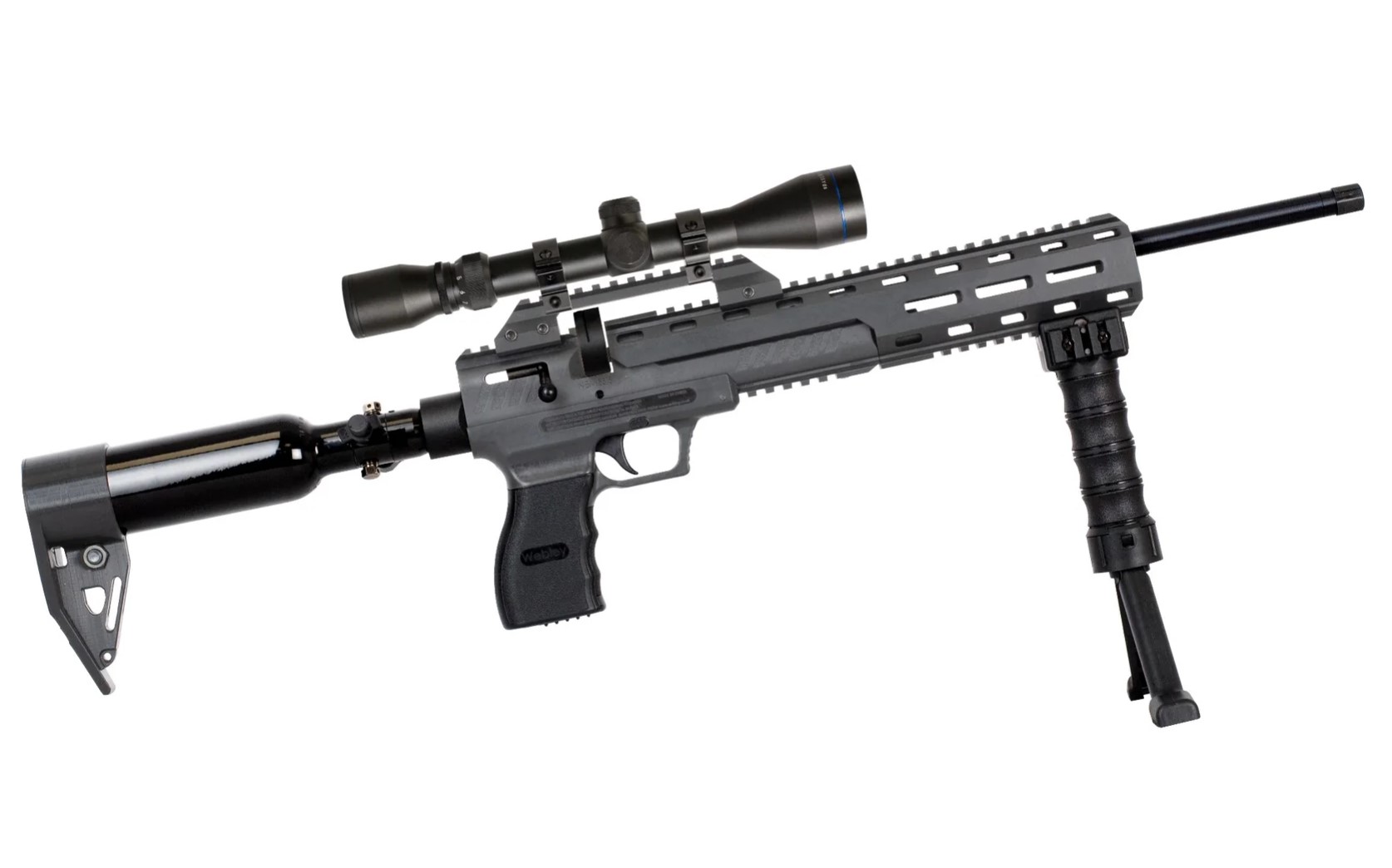 Karabinek wiatr&oacute;wka WEBLEY Nemesis X, PCP, 2x7-strzał, 1x14 strzał, kal. 4,5 mm, polimer, do17J