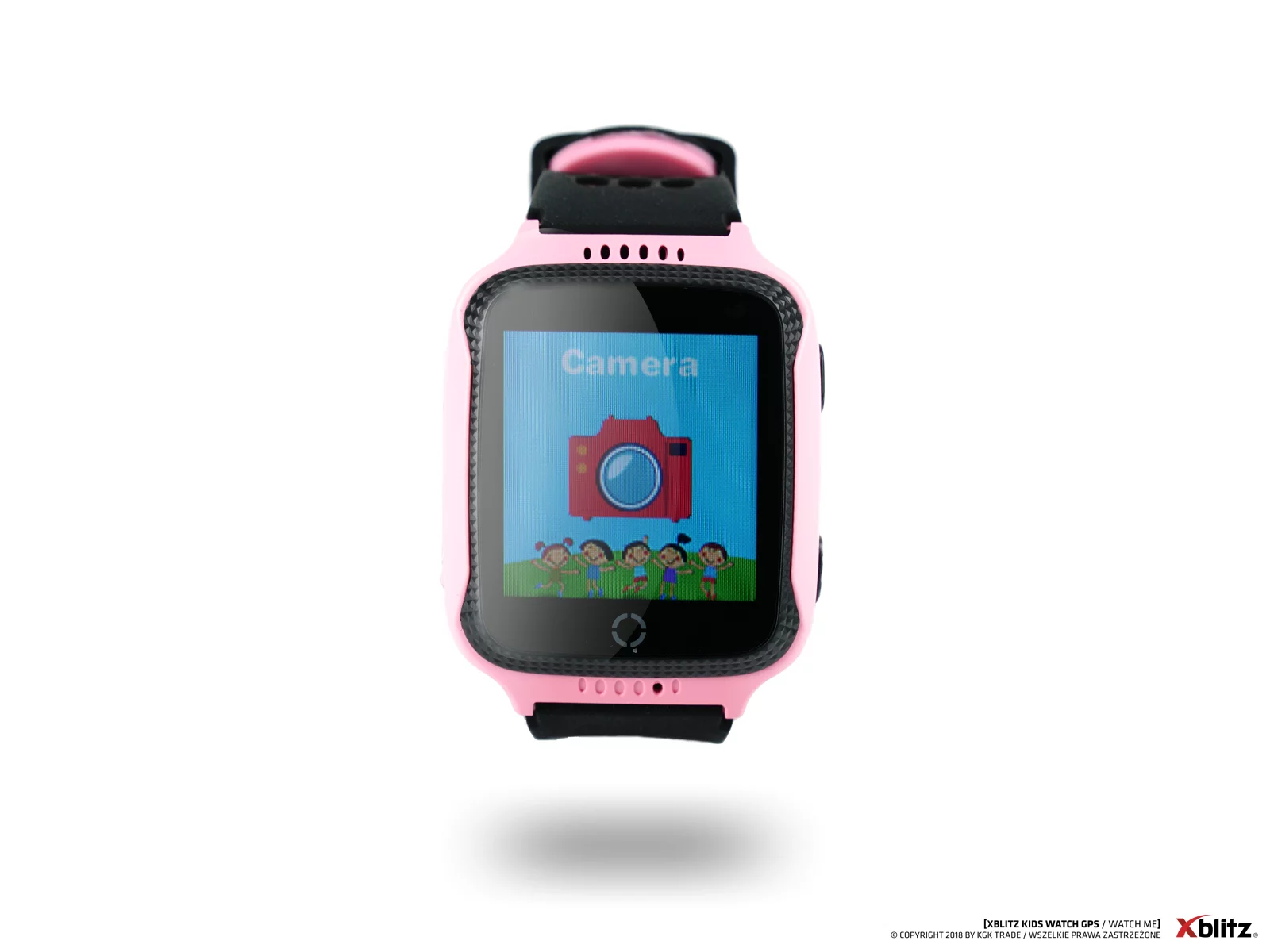 Zdjęcie produktu Xblitz Watch Me zegarek dziecięcy GPS/SIM różowy (XBL-BAB-ZD006)