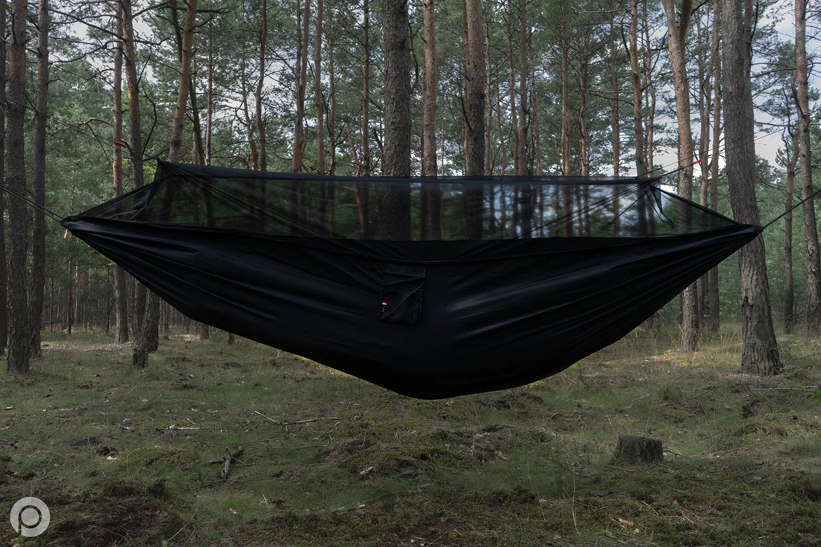 Zdjęcie produktu Hamak TigerWood Niedźwiedź XL czarny + moskitiera (TW.HNXL-BLK)