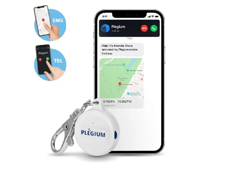Zdjęcie produktu Brelok alarmowy Plegium Smart Emergency Button white +GPS+SMS+TEL (SEB-ENG-WH-E)