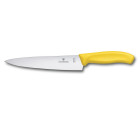 Nóż kuchenny Victorinox, Swiss Classic, szerokie ostrze, 19cm, żółty, blister (6.8006.19L8B)