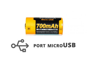 Akumulator Fenix USB ARB-16L16UP (16340 RCR123 700m)