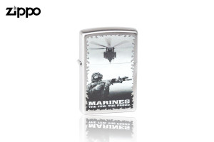 Zapalniczka Zippo Marines, Satin Chrome