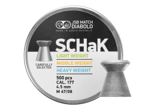 Śrut 4,5 mm diabolo JSB Schak 500- 500 szt. 0,500 g (001045-500/4,49 Z)