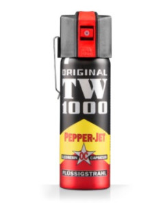 Gaz pieprzowy TW 1000 PEPPER-JET strumień 63ml klips metal (1407.1) 313