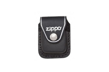 Etui skórzane ZIPPO z klipem, czarne