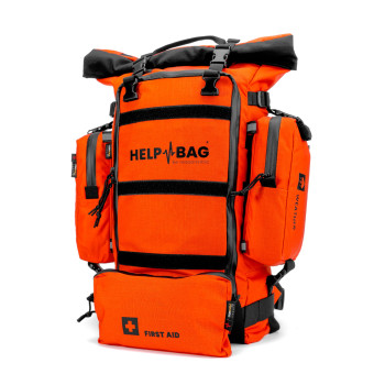 Plecakowy zestaw przetrwania HELP BAG Combo pomarańcz ewakuacyjny survivalowy taktyczny wojskowy