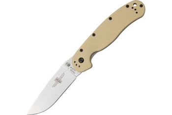 Nóż Ontario RAT 1 Folder Silver - Desert Tan Handle