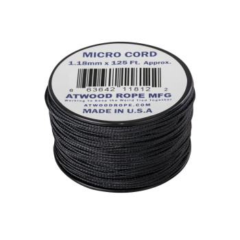 Linka Micro Cord ATWOOD (1.18mm/38m) czarna (CD-MC1-NL-01)