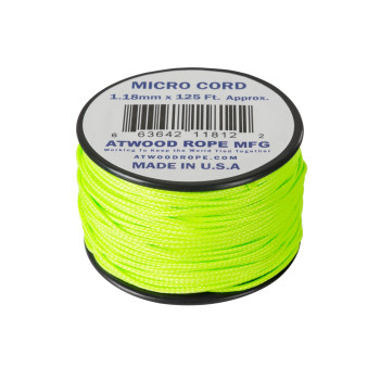 Linka Micro Cord ATWOOD (1.18mm/37.5m) NEON GREEN (CD-MC1-NL-0Q)
